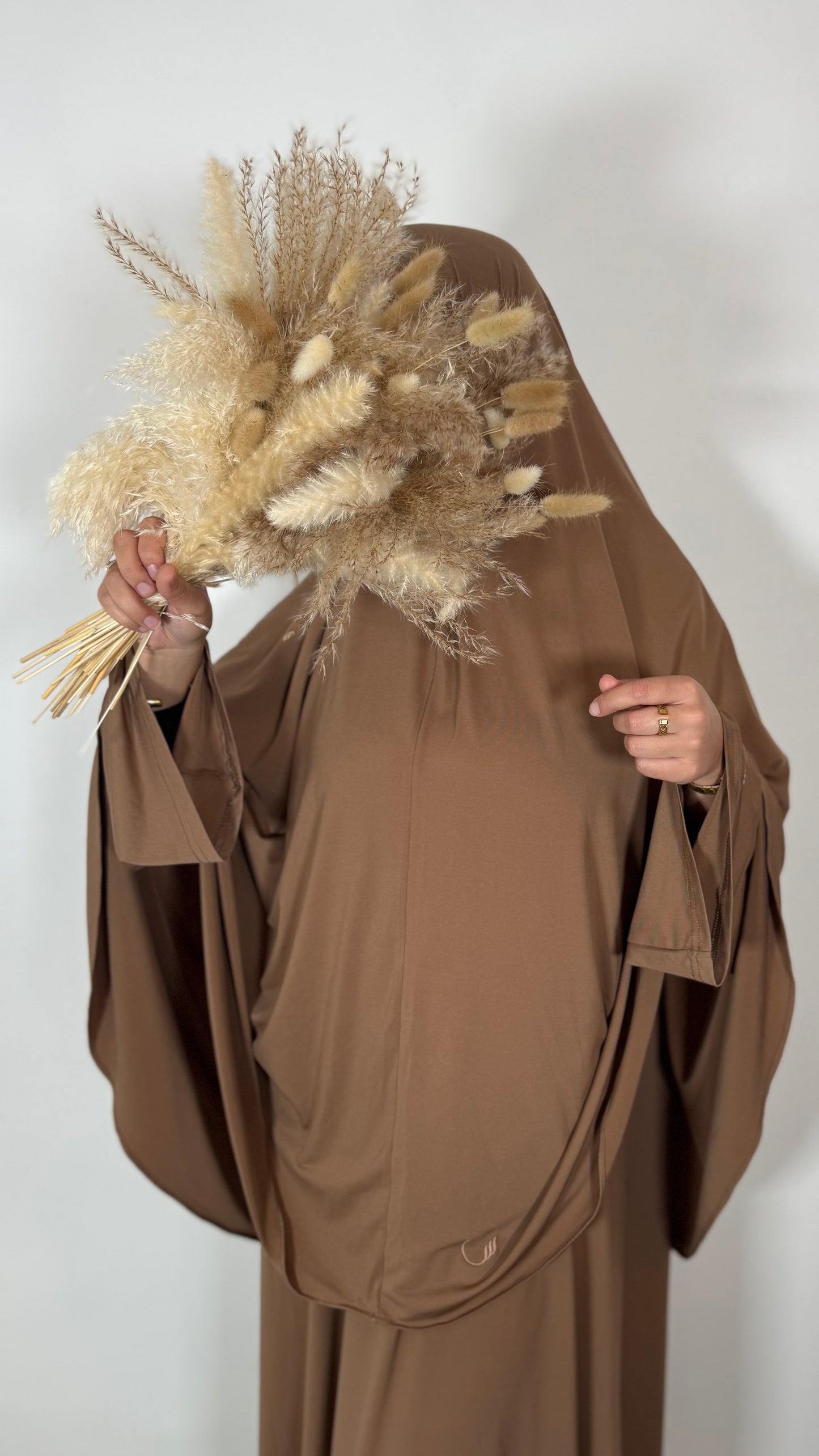 Ensemble Abaya & Khimaar – Jersey Premium Camel