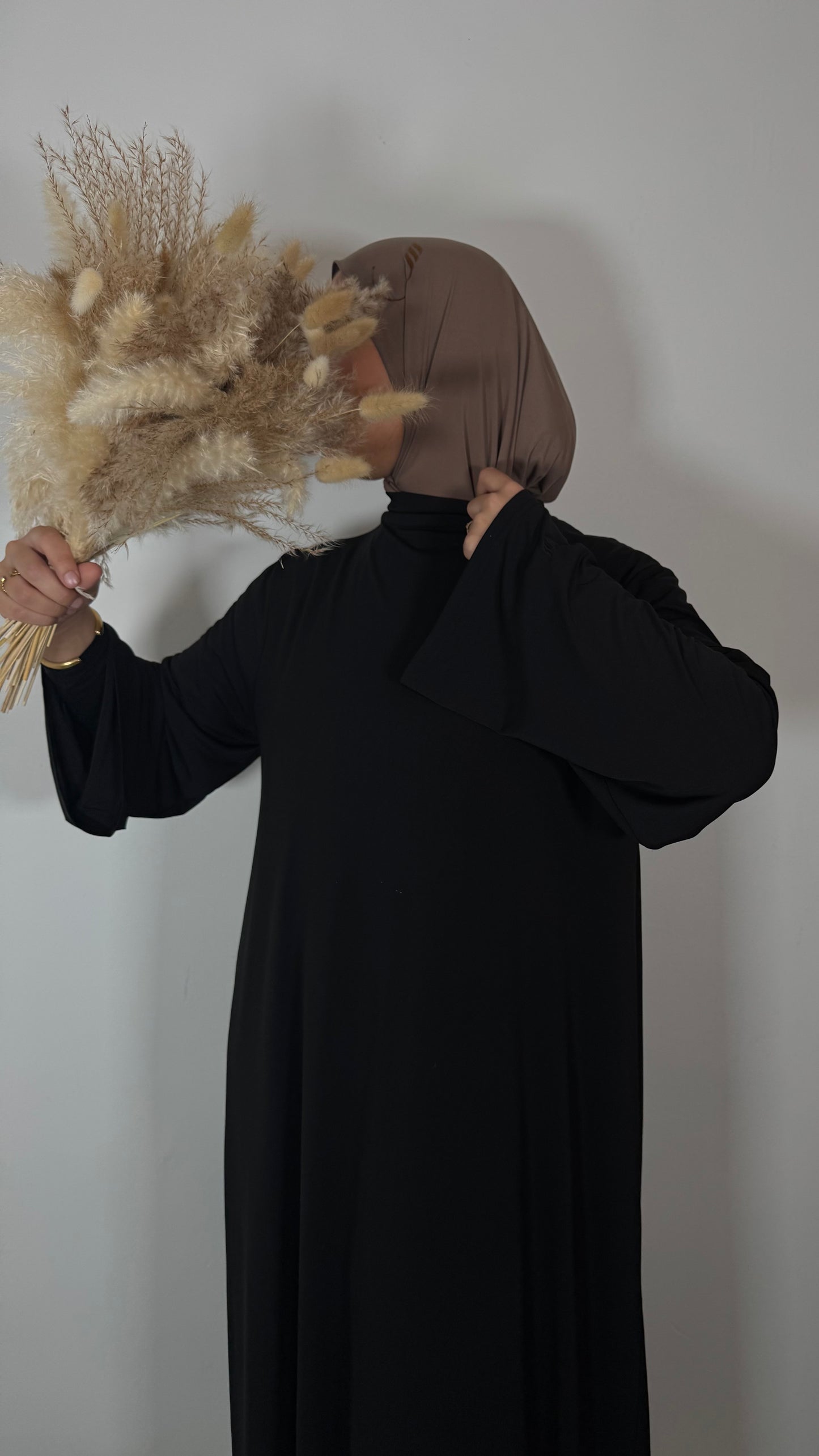 Ensemble Abaya & Khimaar – Jersey Premium Noir