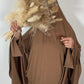 Ensemble Abaya & Khimaar – Jersey Premium Camel