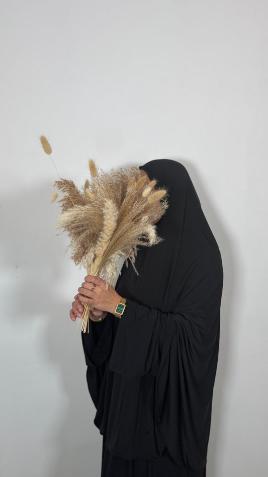 Ensemble Abaya & Khimaar – Jersey Premium Noir